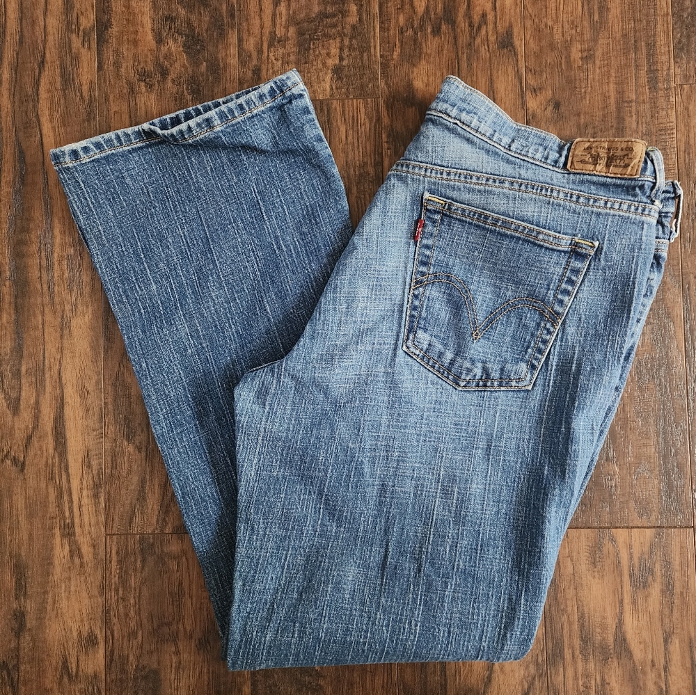 Levi's 315 Bootcut Mid-rise Stretch Medium Wash Jeans